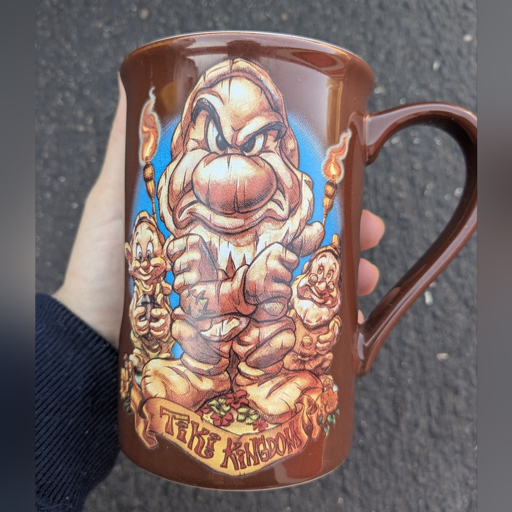 Disney Tiki Kingdom Tall Mug Feat. Grumpy, Doc, Dopey